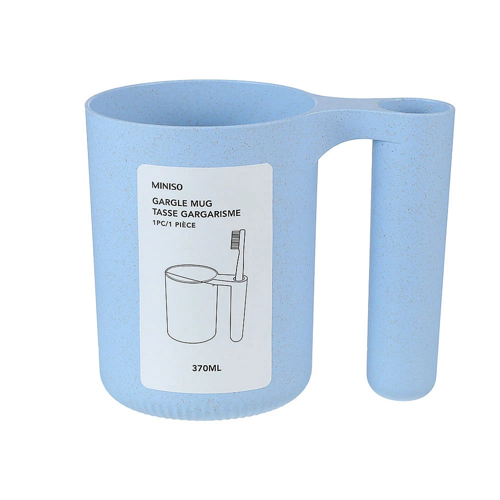 Taza Para Limpieza Bucal Con Soporte Para Cepillo Dental Azul 370 ml