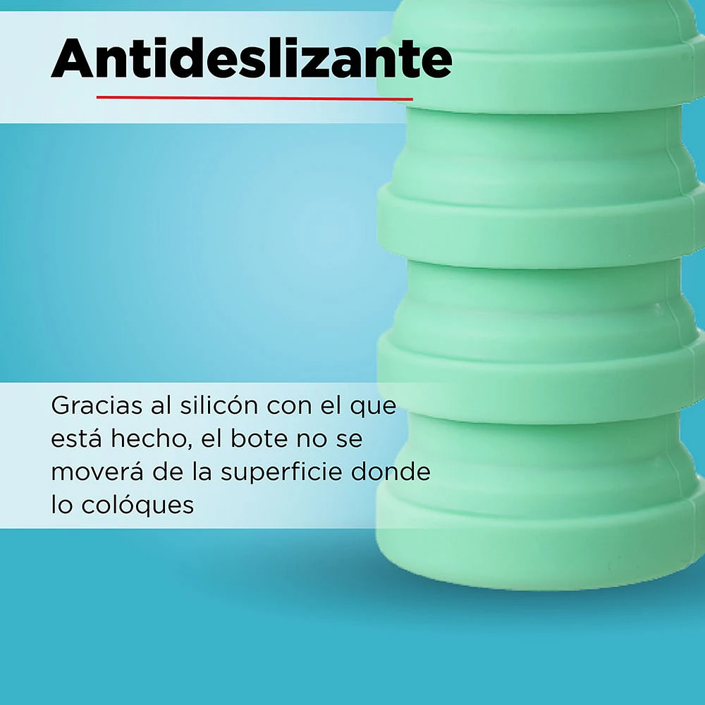 Botella  Plegable Silicon  Verde 470 ml