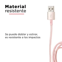 Cable De Carga USB a Lightning Rosa 1 M