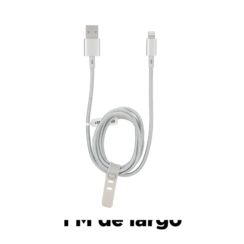 Cable De Carga USB a Lightning Plateado 1 M