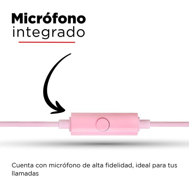 Micrófono mini rosa - Miniso