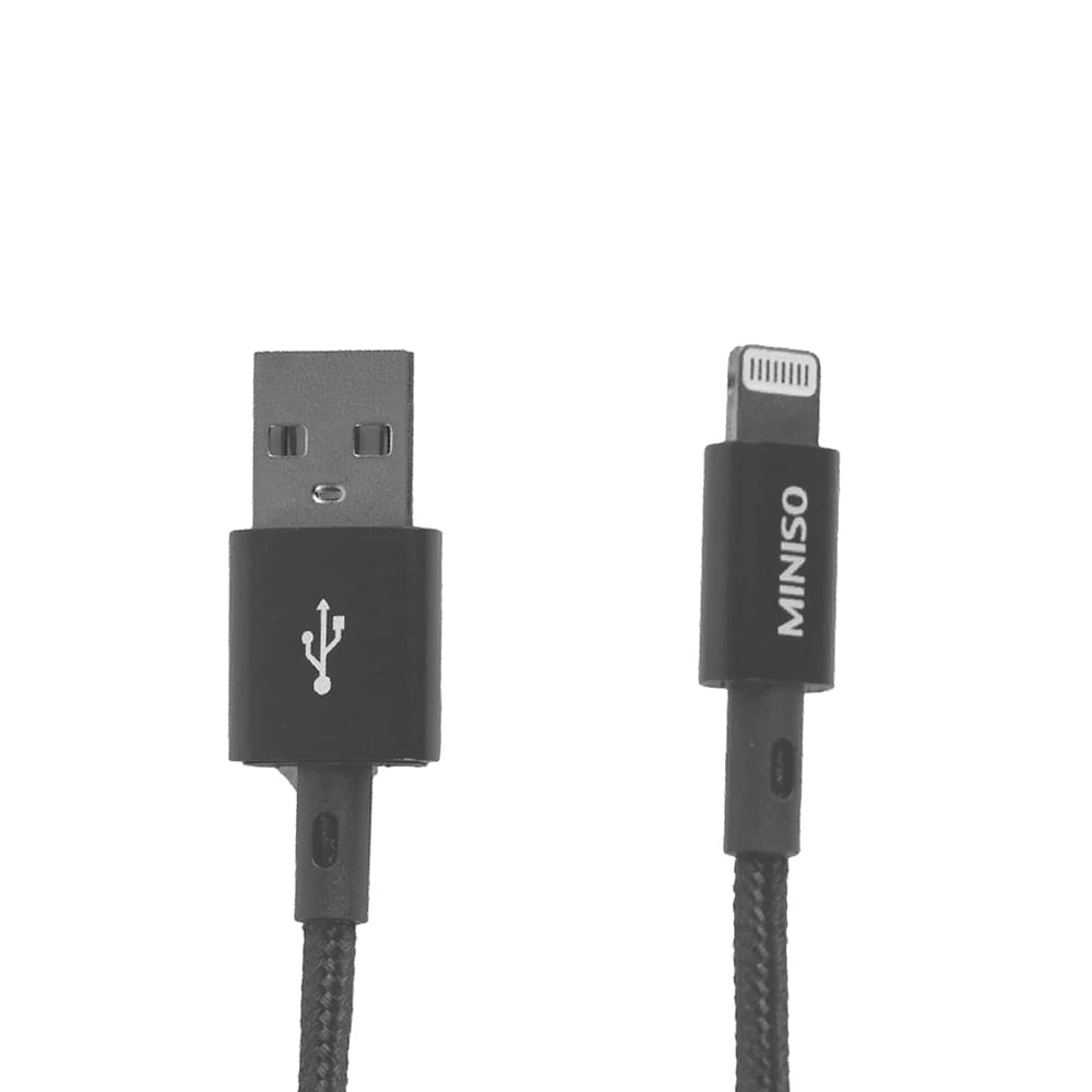 Cable De Carga Rápida USB A Lightning Gris 1 M