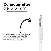 Audífonos De Cable We Bare Bears Polar 3.5 mm Blancos 120 cm