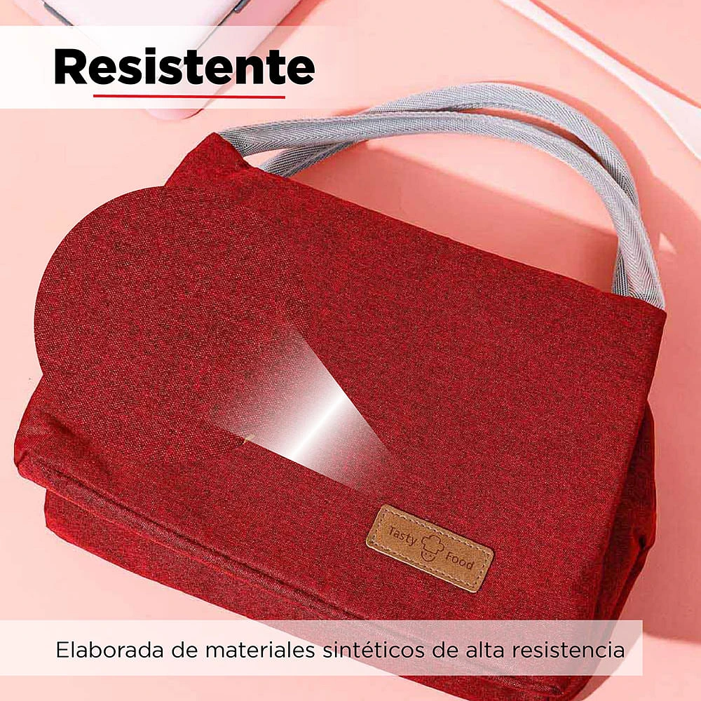 Lonchera Roja 27x16x19 cm