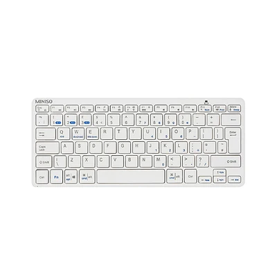 Teclado Inalámbrico Ultrafino Blanco 28.5x12x1.8 cm