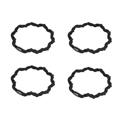 Paquete Ligas Para Cabello Espiral Negras 5.6 cm 4 Piezas