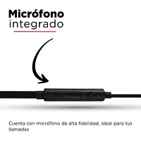 Audífonos De Cable 3.5 mm Negros 1.20 m