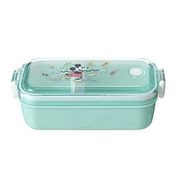 Contenedor De Alimentos Disney Mickey Mouse Plástico Verde 17x9x6 cm 450 ml