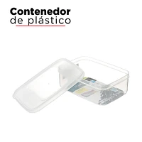 Contenedor De Alimentos Plástico 15.5x11x5.5 cm