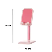 Soporte Para Celular Plástico Rosa 7x19.2 cm