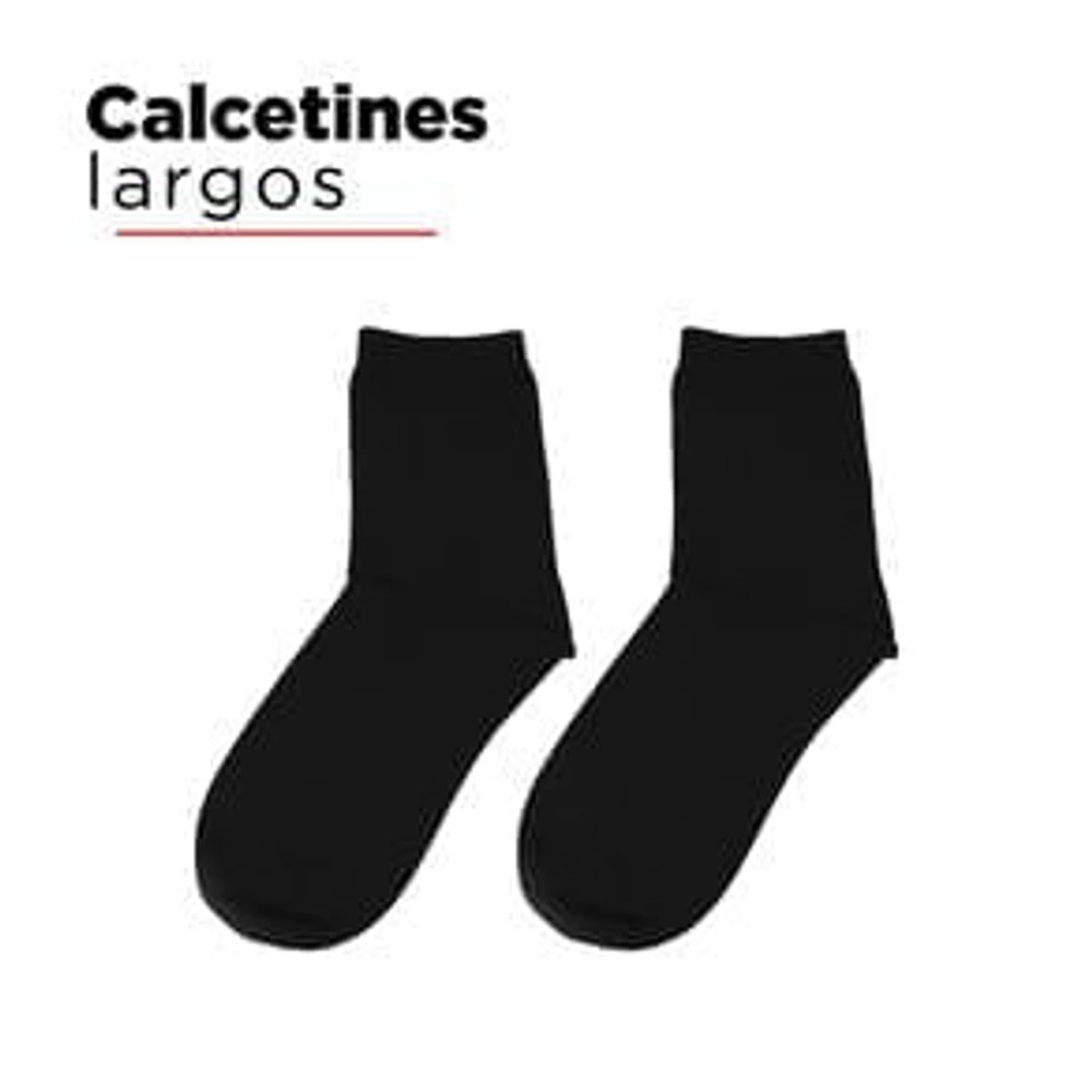 Calcetas Largas Para Hombre Negro Md