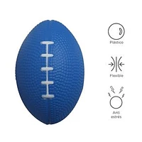 Pelota Anti-Estrés Rugby Azul 10x10 cm