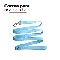 Correa Para Mascota 100% Poliéster Azul 1.5 m x cm M