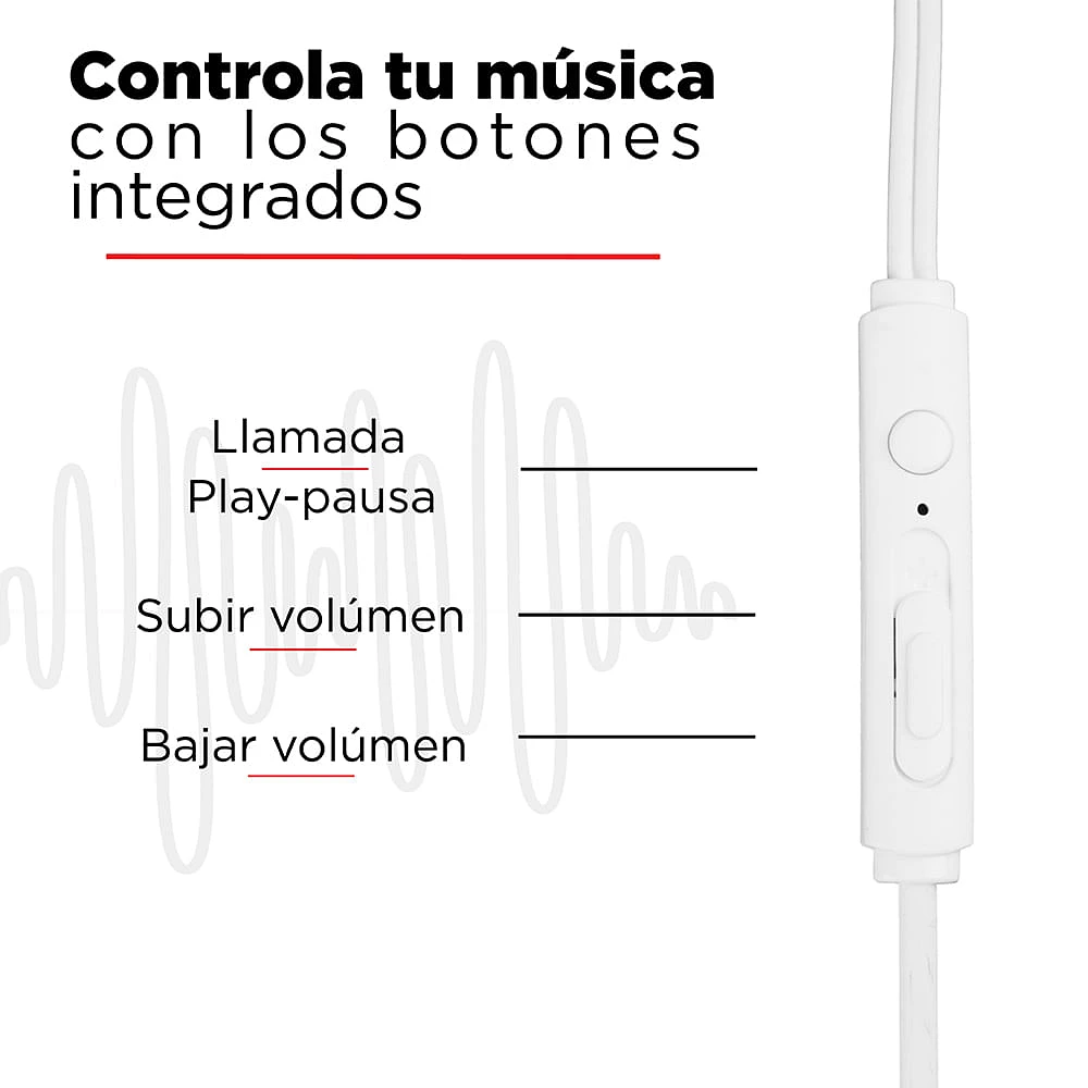 Audífonos De Cable Con Estuche We Bare Bears Polar Blanco