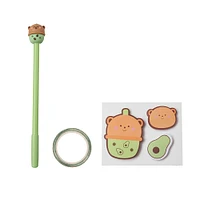 Kit De Papelería Oso Verde 5 Piezas