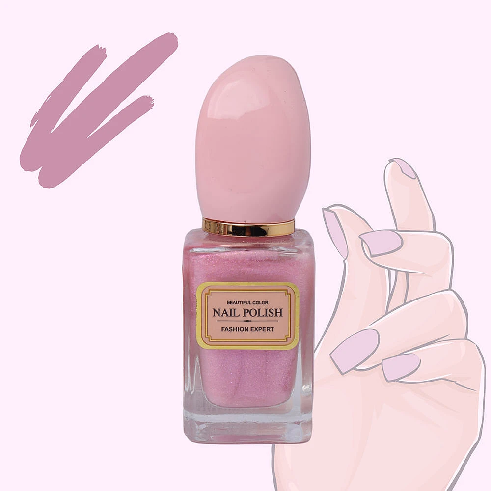 Esmalte Para Uñas Rosa Metálico 15 ml