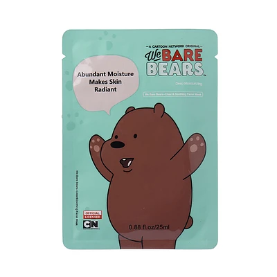 Mascarilla Facial Hidratante We Bare Bears Pardo 25 ml Aloe