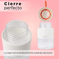 Cilindro De Plástico Con Cordón Gris 300 ml