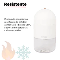 Cilindro De Plástico Con Cordón Gris 300 ml