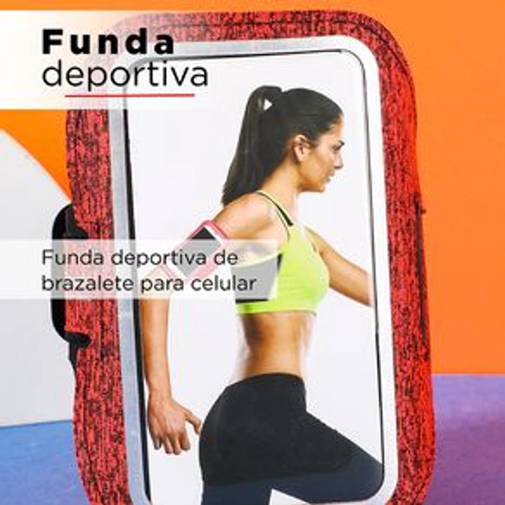 Funda Deportiva De Brazalete Roja Coral