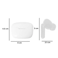 Audífonos Inalámbricos Con Estuche De Carga Blancos 6.1x4.6x2.4 cm