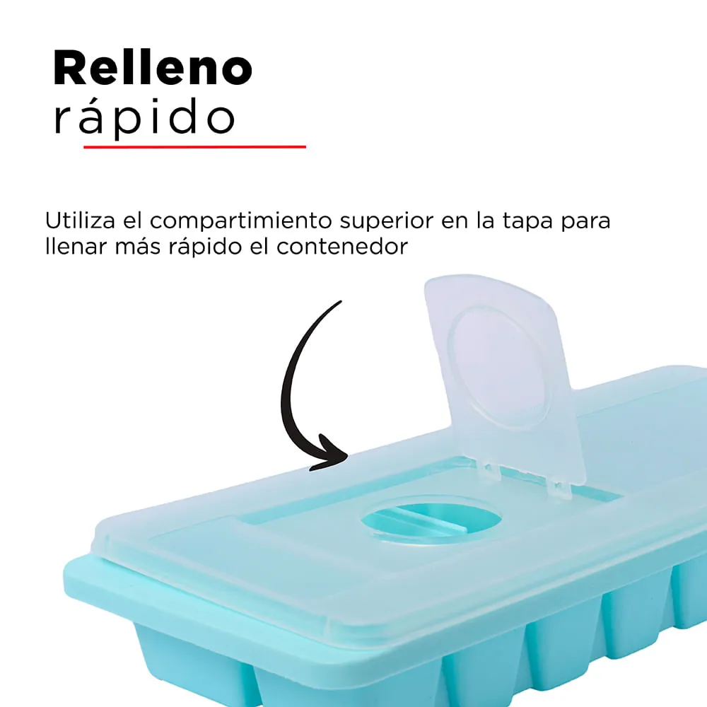 Molde para hielo de silicona azul - Aliss