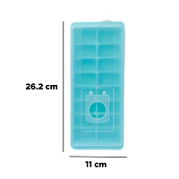 Molde Para Cubos De Hielo  De Plástico Azul 26.2X11.8.4 cm 2 Piezas