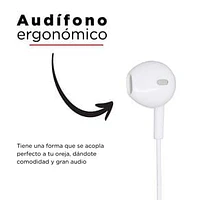 Audífonos De Cable In-Ear 3.5 mm Blancos 1.20 m