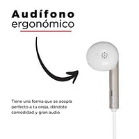 Audífonos De Cable  Con Control Dorados