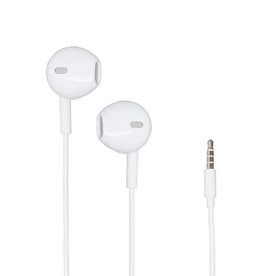 Audífonos De Cable In-Ear 3.5 mm Blancos 1.20 m