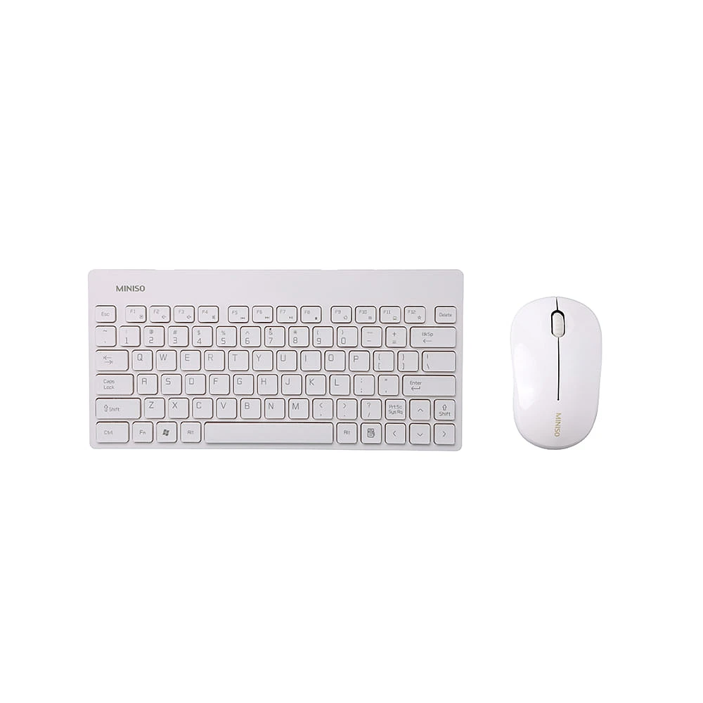 Set De Teclado Con Mouse Blanco 2 Piezas