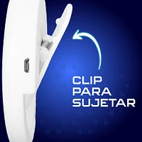 Mini Aro De Luz Con Clip Para Celular RGB Plástico Blanco 9.5x9.5 cm