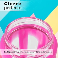 Cilindro Con Infusor Vidrio Rosa 550 ml