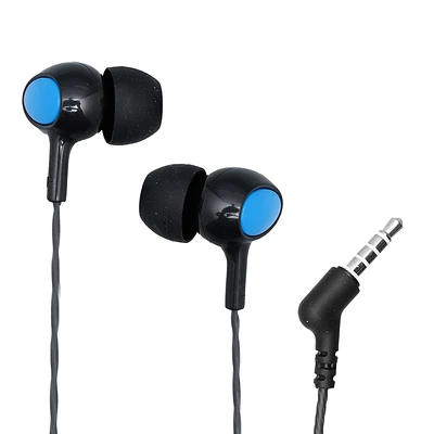 Audífonos De Cable  Negro/Azul