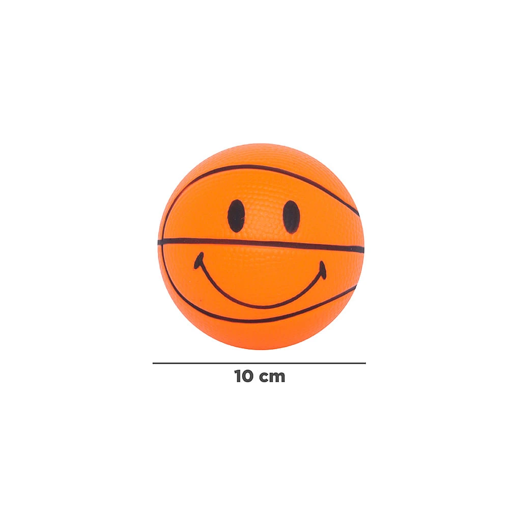 Pelota Anti-Estrés Basquetbol Naranja 10x10 cm