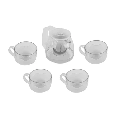 Juego De Té Vidrio 700 ml 5 Piezas