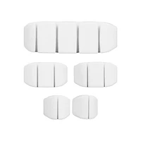 Set Clips Organizadores Para Cables Plástico Blancos 5 Piezas