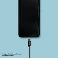 Cable De Carga USB a Tipo C Doble Función Negro 1.8 m