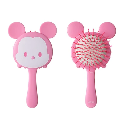 Cepillo Para Cabello Tsum Tsum Disney Mickey Mouse Plástico Rosa 9.5x17.5 cm