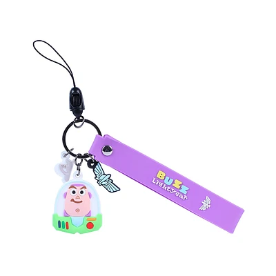 Accesorio Decorativo Para Celular Toy Story Buzz Lightyear Disney Silicona Morado 15 cm