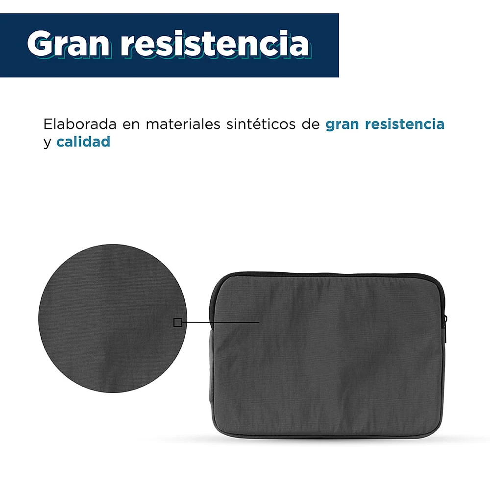 Funda Para Laptop Textil Gris 34x25x2 cm