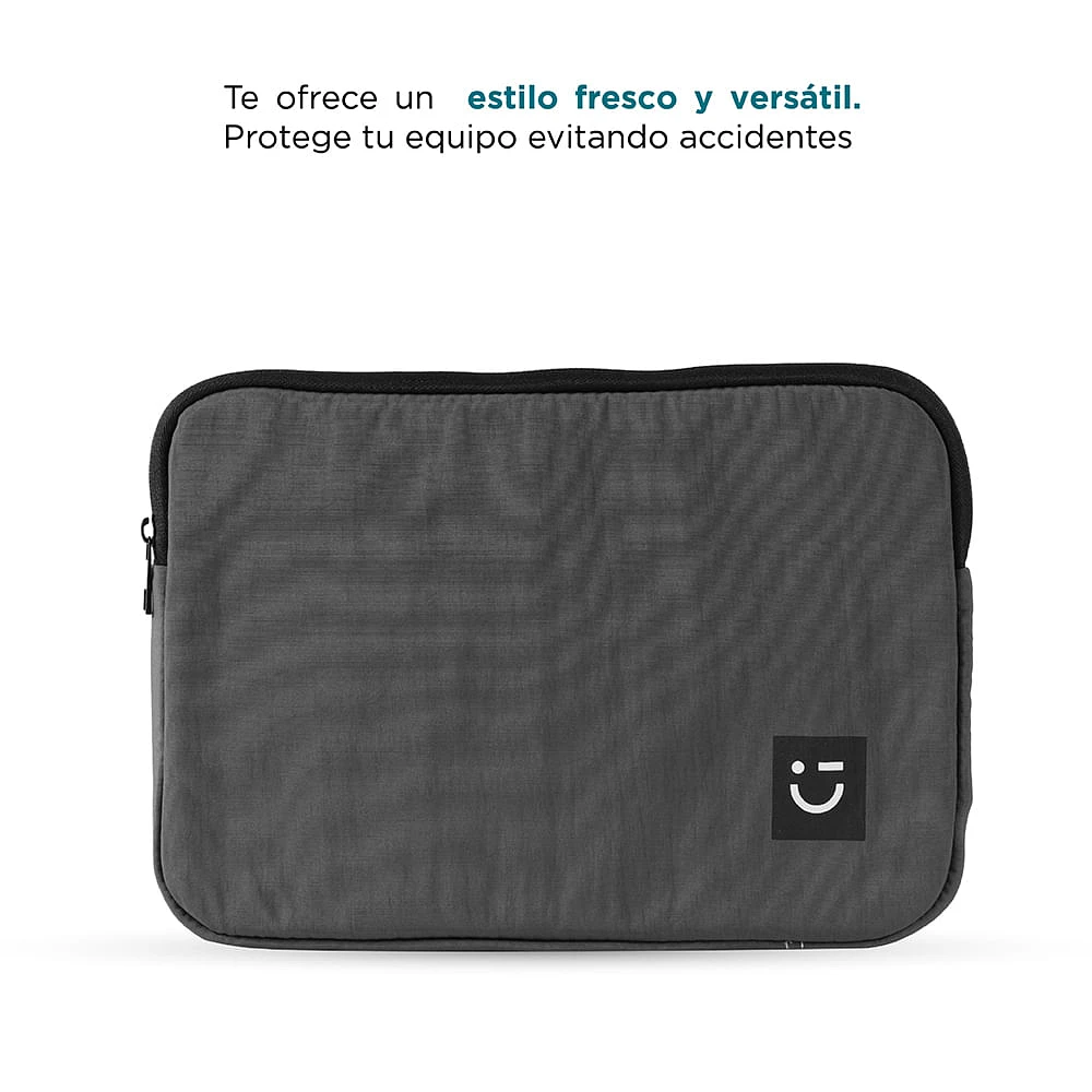 Funda Para Laptop Textil Gris 34x25x2 cm