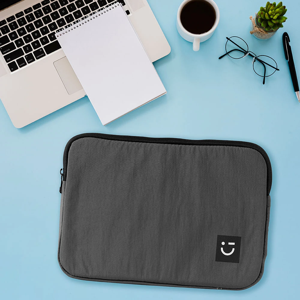 Funda Para Laptop Textil Gris 34x25x2 cm