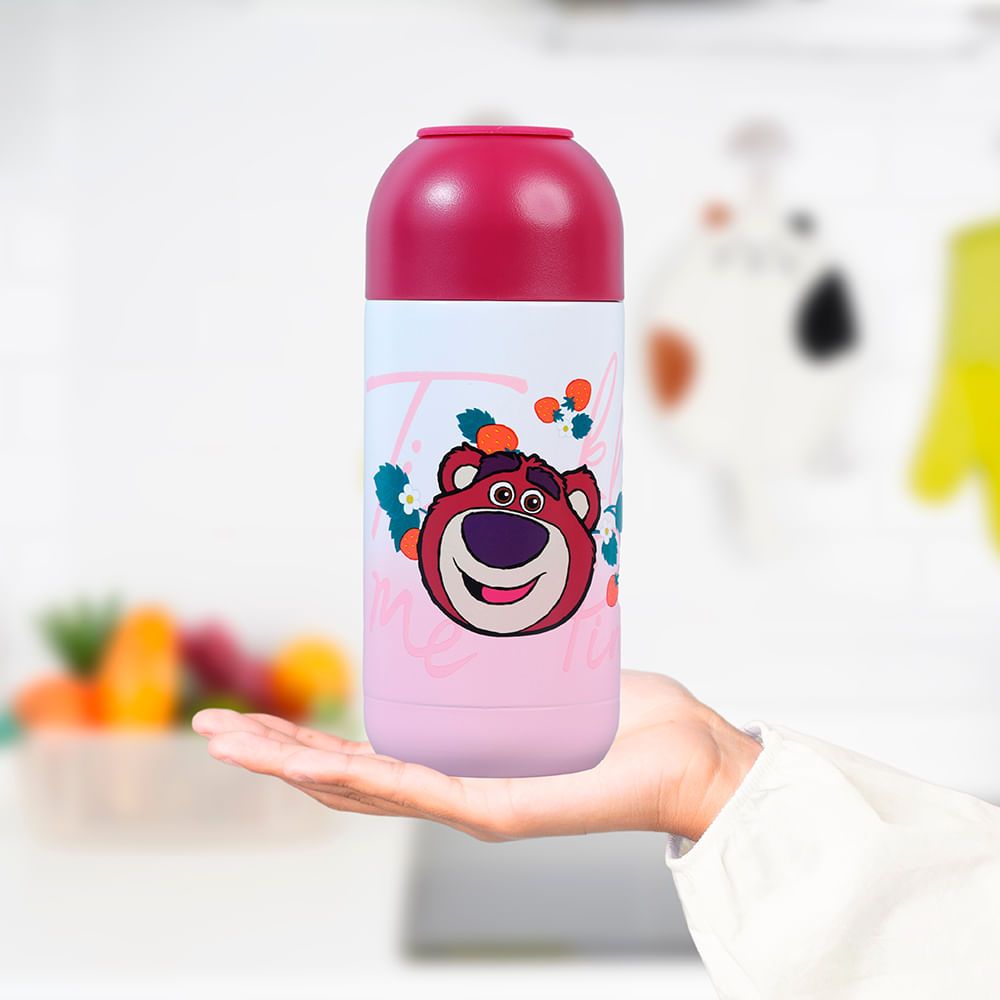 Disney-botella de agua Kawaii Stitch, vaso de plástico de alta temperatura  para deportes al aire