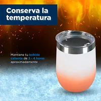 Vaso Térmico Degradado Acero Inoxidable  Naranja 343 ml