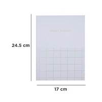 Libreta Planificador Semanal Gris 17x24.5 cm 48 Hojas