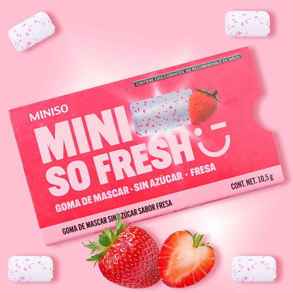 Chicles Miniso Fresh De Fresas