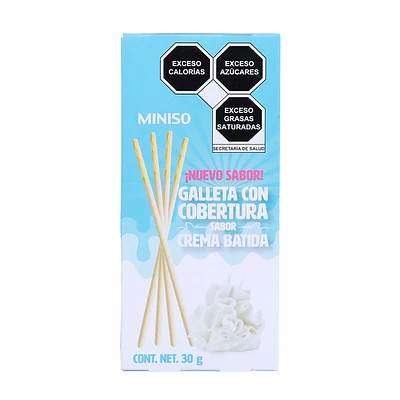 Galletas Con Cobertura Sabor Crema Batida 30 gr