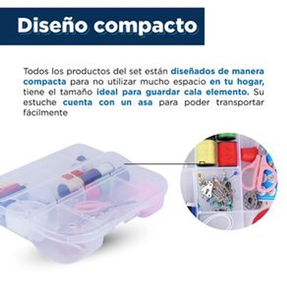 Kit De Costura Con Estuche 113 Piezas