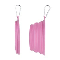Tazón Portátil Para Mascota Plegable Plástico Rosa 1 L